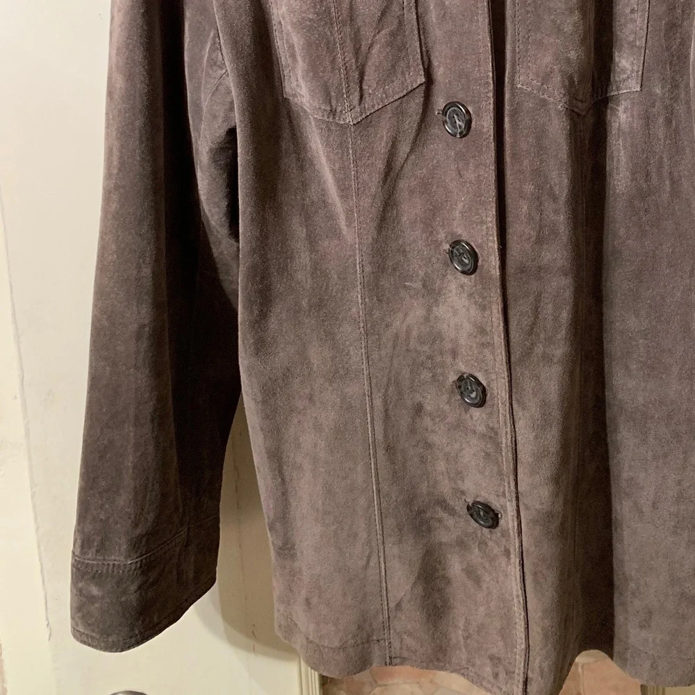 Liz Claiborne Brown Suede Women's Jacket XL - Picture 2 of 7